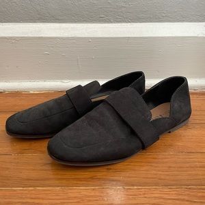 Lucky Brand Black Suede Loafers
